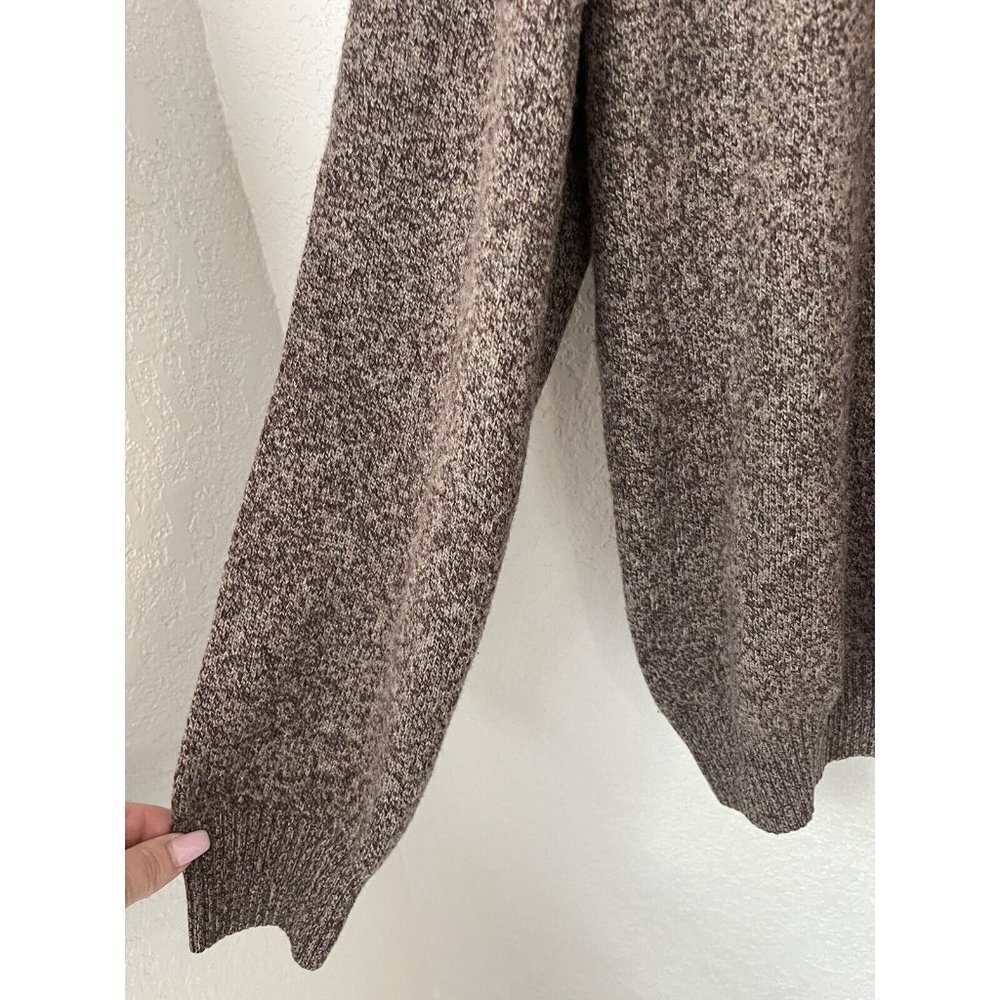 Three‎ Forks Ranch Wool/Cashmere Shooting Sweater Size Small Leather - Picture 5 of 10